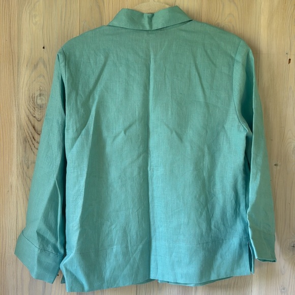 NWT Hobbs London Linen Button Down Shirt Size 2 - Picture 2 of 7